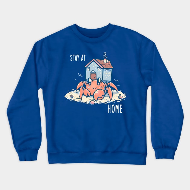 Stay at Home Hermit Crewneck Sweatshirt by TechraNova